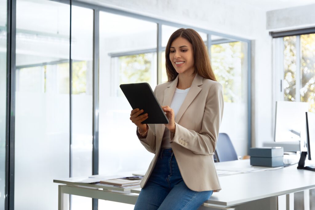 A young professional planning how to build her career capital.